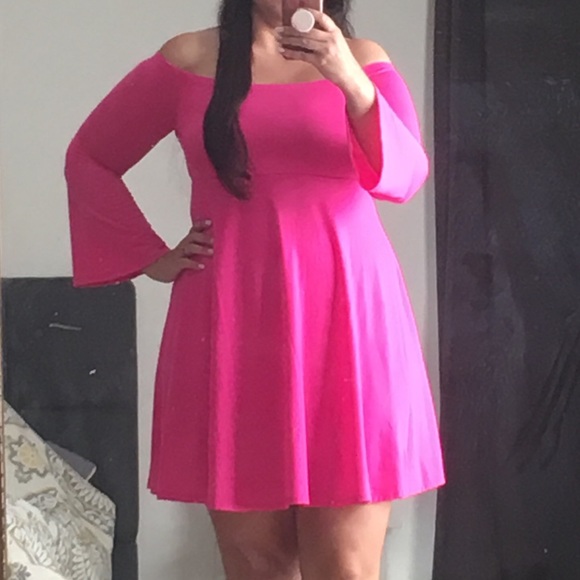 torrid hot pink dress